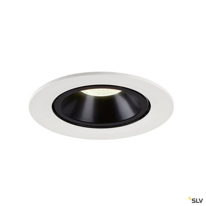 NUMINOS GIMBLE L, white / black recessed ceiling light, 4000K 20°