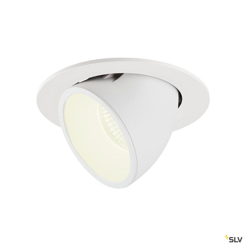 NUMINOS GIMBLE L, white recessed ceiling light, 4000K 20°