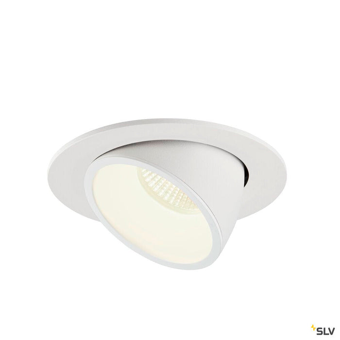 NUMINOS GIMBLE L, white recessed ceiling light, 4000K 20°