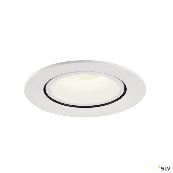 NUMINOS GIMBLE L, white recessed ceiling light, 4000K 20°