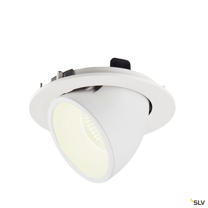 NUMINOS GIMBLE L, white recessed ceiling light, 4000K 20°