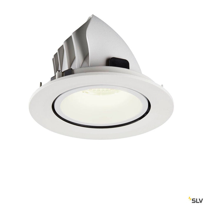 NUMINOS GIMBLE L, white recessed ceiling light, 4000K 20°