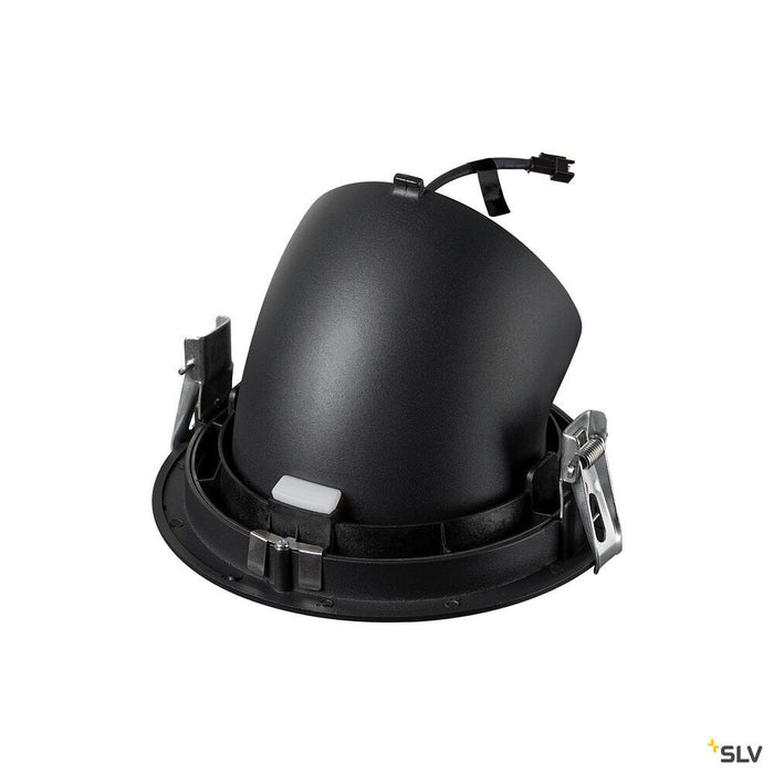 NUMINOS GIMBLE XL, black recessed ceiling light, 2700K 55°