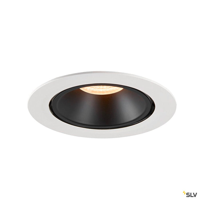 NUMINOS GIMBLE XL, white / black recessed ceiling light, 2700K 20°