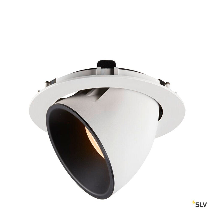 NUMINOS GIMBLE XL, white / black recessed ceiling light, 2700K 20°