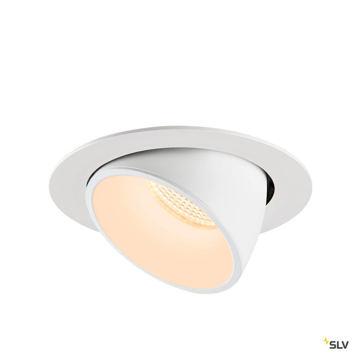 NUMINOS GIMBLE XL, white recessed ceiling light, 2700K 20°