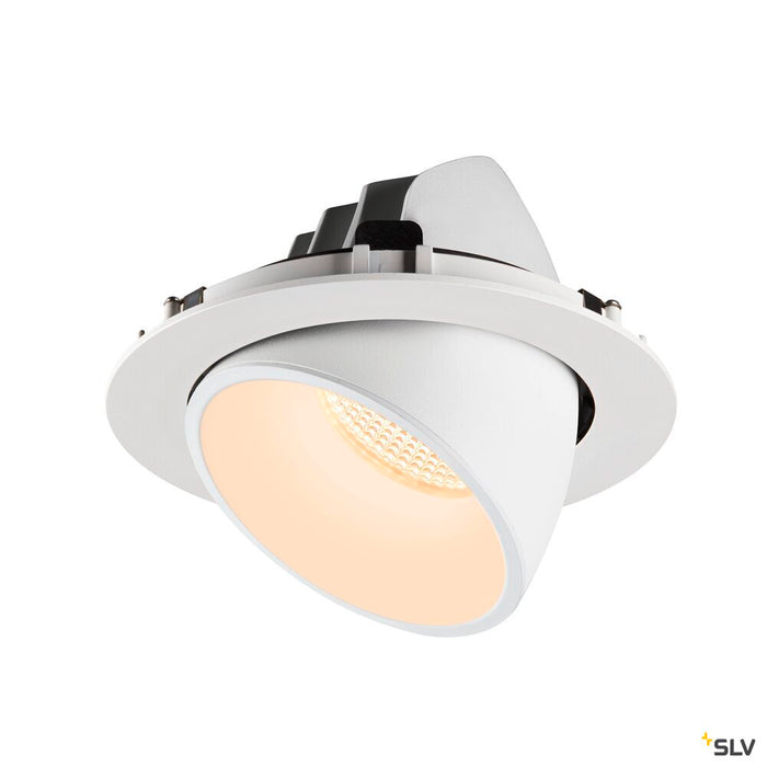 NUMINOS GIMBLE XL, white recessed ceiling light, 2700K 20°