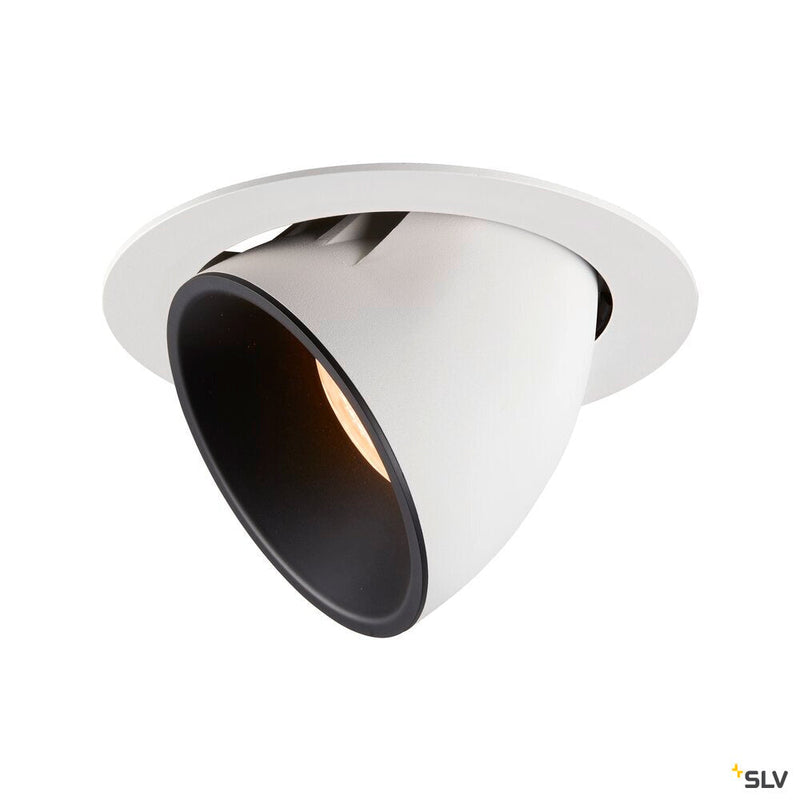 NUMINOS GIMBLE XL, white / black recessed ceiling light, 2700K 55°