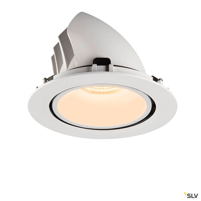 NUMINOS GIMBLE XL, white recessed ceiling light, 2700K 55°