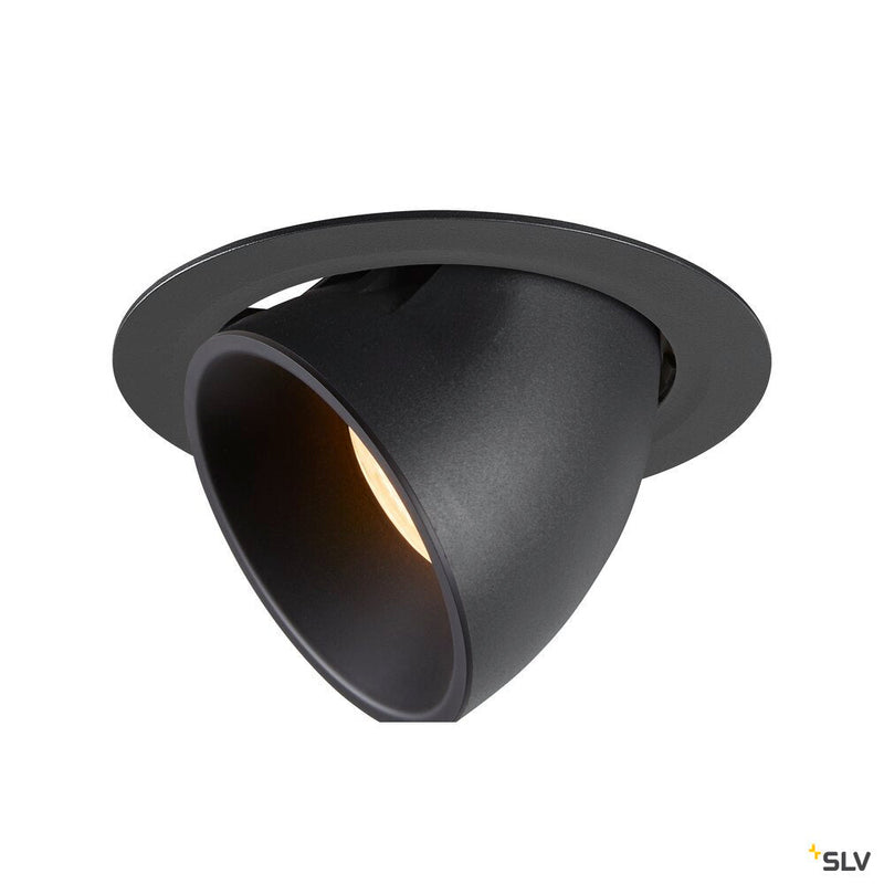 NUMINOS GIMBLE XL, black recessed ceiling light, 3000K 55°