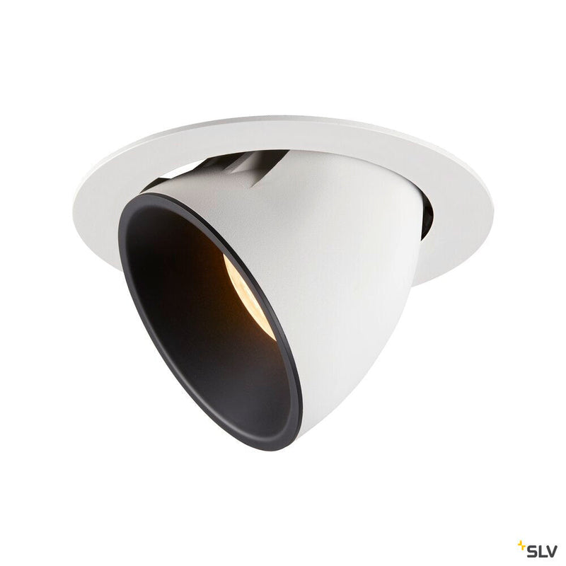NUMINOS GIMBLE XL, white / black recessed ceiling light, 3000K 20°