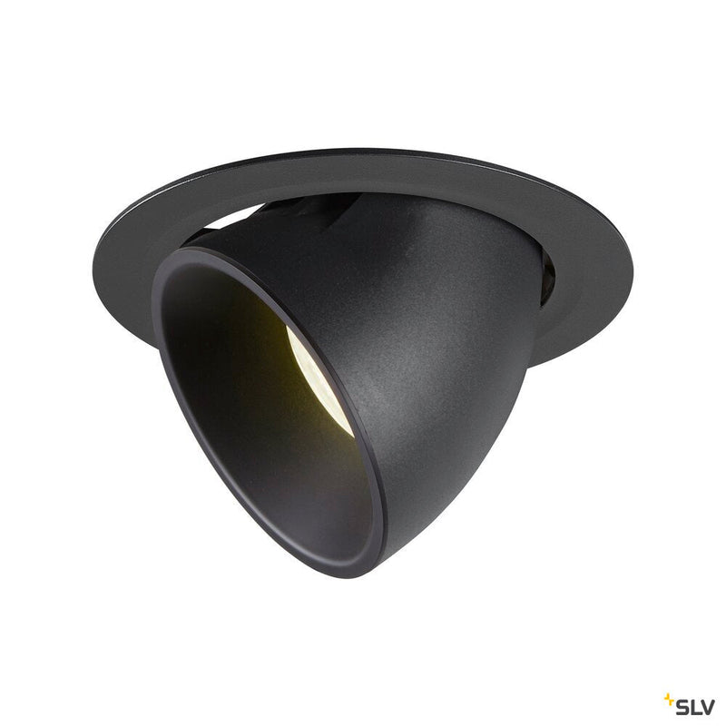 NUMINOS GIMBLE XL, black recessed ceiling light, 4000K 20°