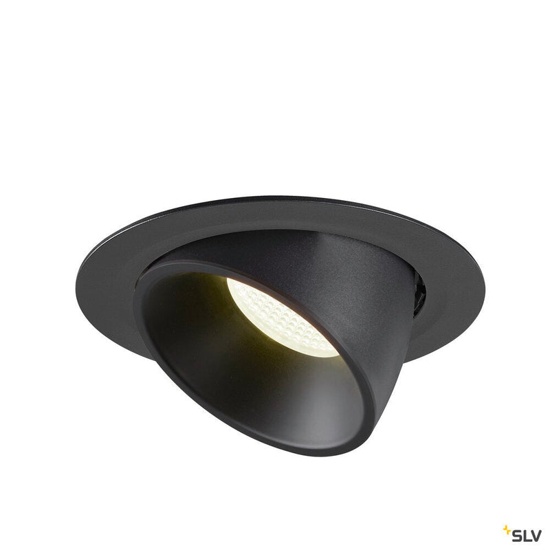 NUMINOS GIMBLE XL, black recessed ceiling light, 4000K 20°