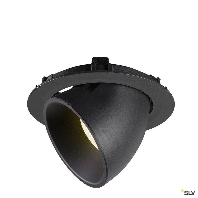 NUMINOS GIMBLE XL, black recessed ceiling light, 4000K 20°