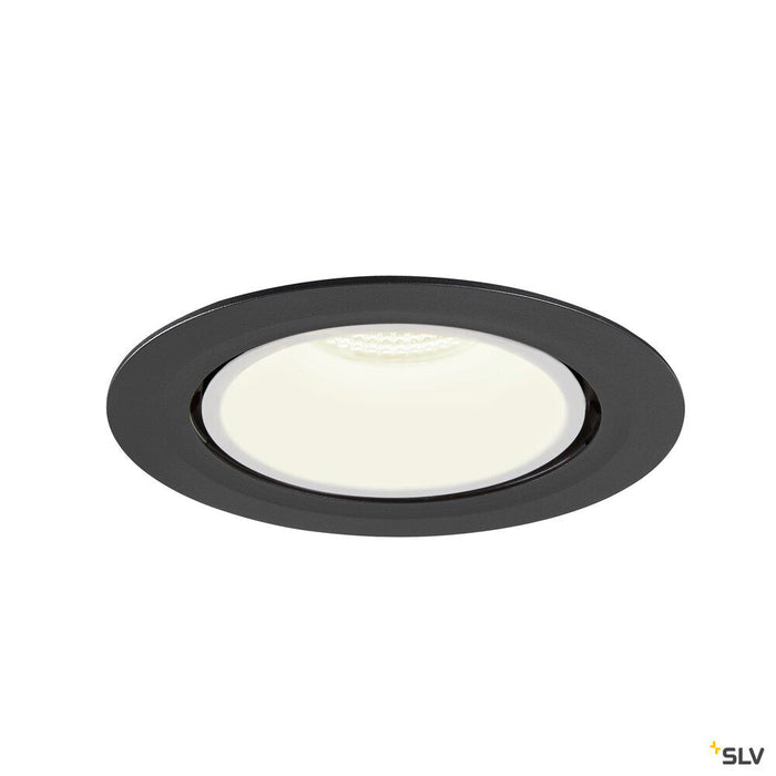 NUMINOS GIMBLE XL, black / white recessed ceiling light, 4000K 20°