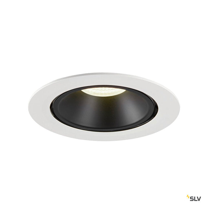 NUMINOS GIMBLE XL, white / black recessed ceiling light, 4000K 20°