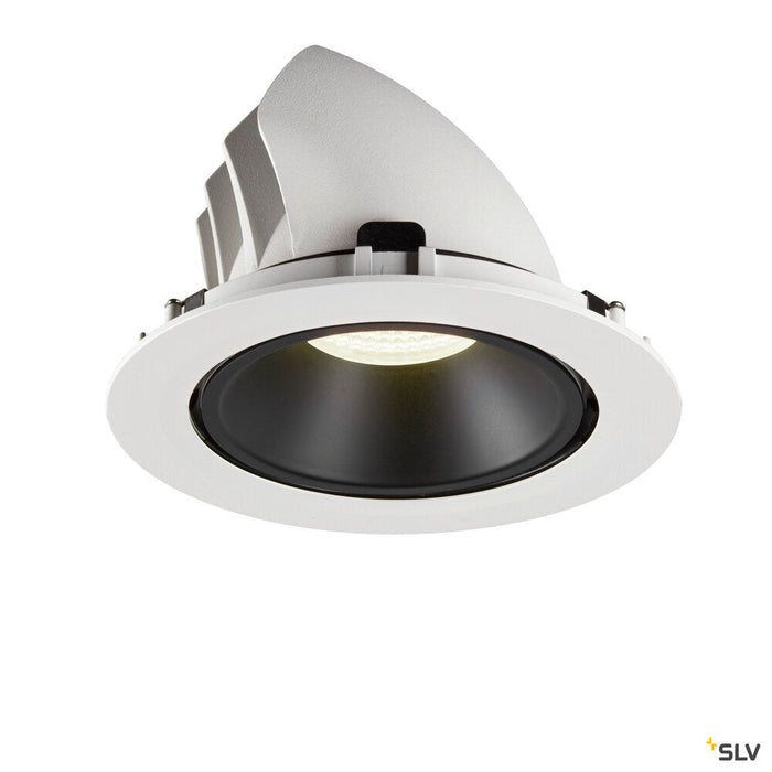 NUMINOS GIMBLE XL, white / black recessed ceiling light, 4000K 20°