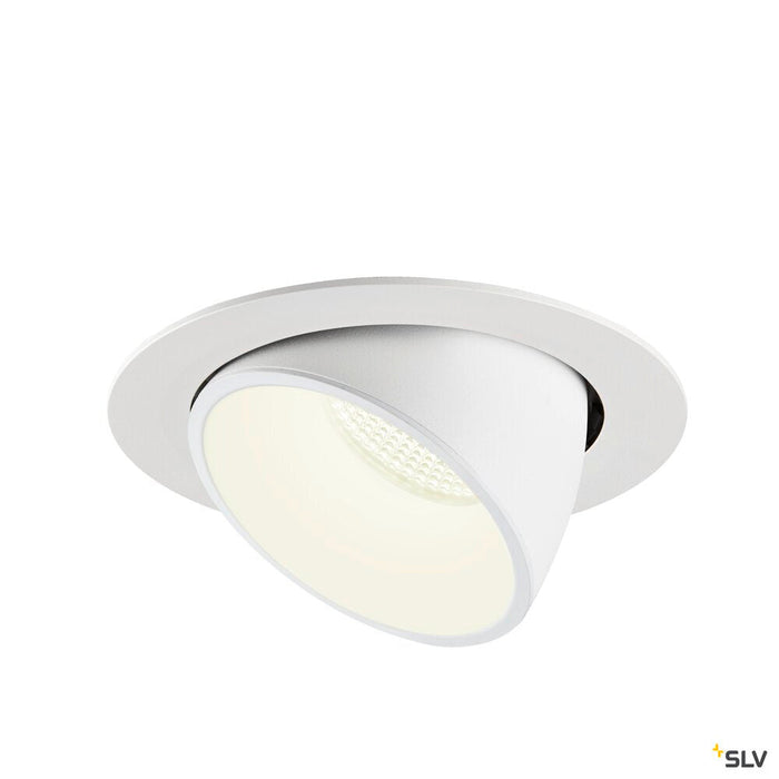 NUMINOS GIMBLE XL, white recessed ceiling light, 4000K 20°