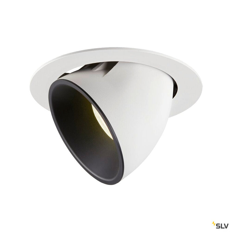 NUMINOS GIMBLE XL, white / black recessed ceiling light, 4000K 40°