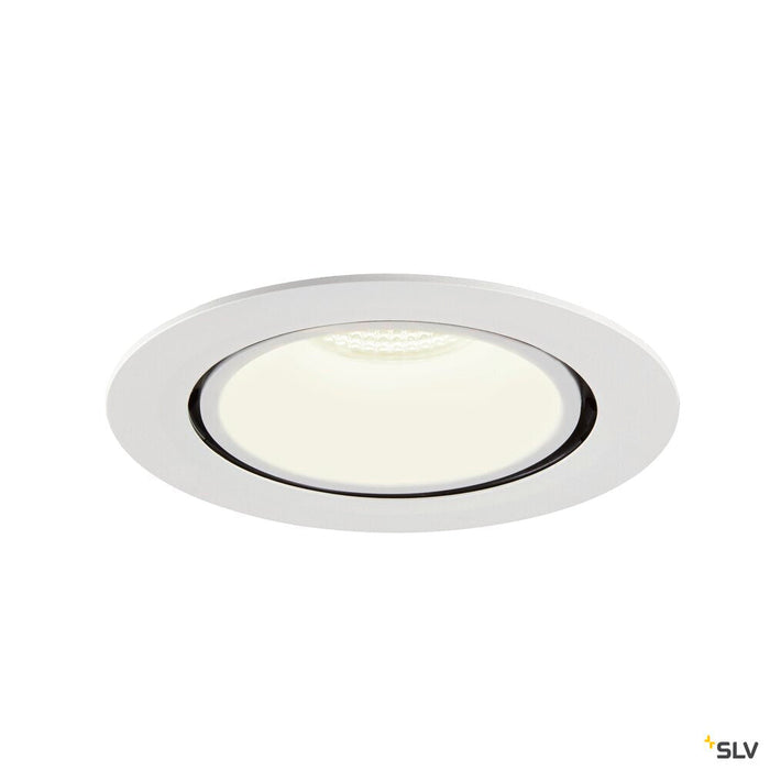 NUMINOS GIMBLE XL, white recessed ceiling light, 4000K 40°