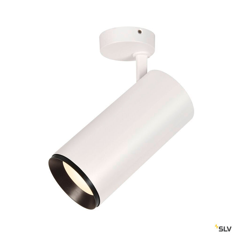 NUMINOS XL PHASE, white / black ceiling mounted light, 36W 60°