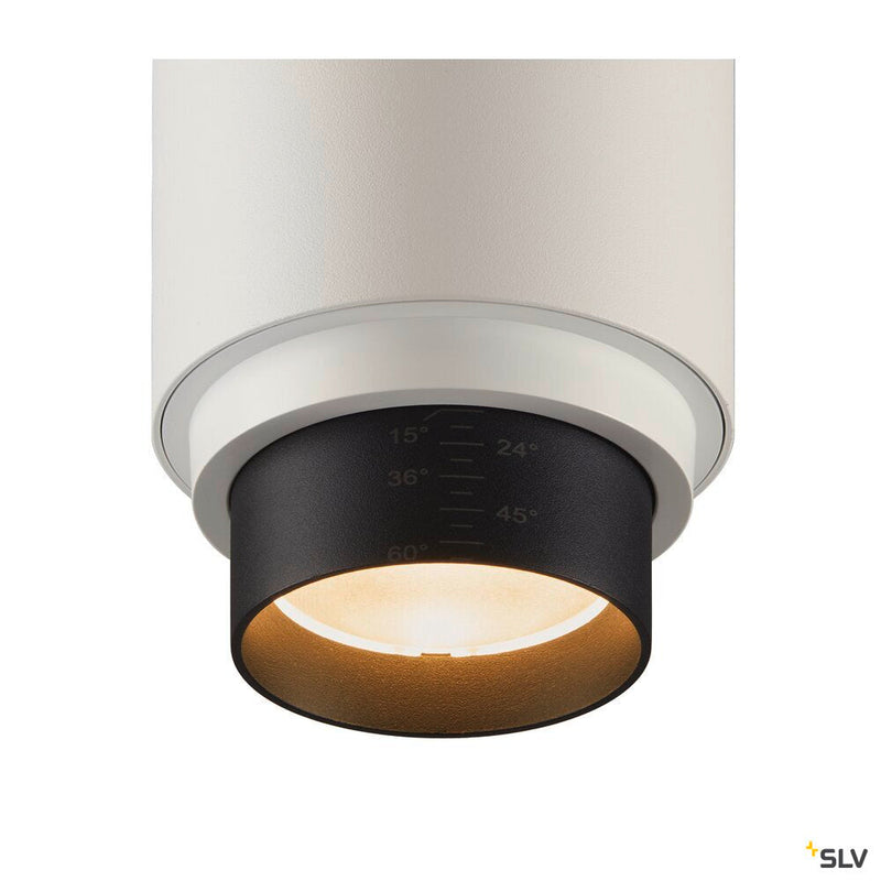 NUMINOS ZOOM M DALI, white 3-phase spot, 20W 2700K 15-60°