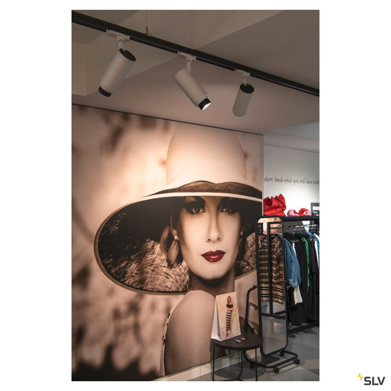 NUMINOS ZOOM M DALI, white 3-phase spot, 20W 3000K 15-60°