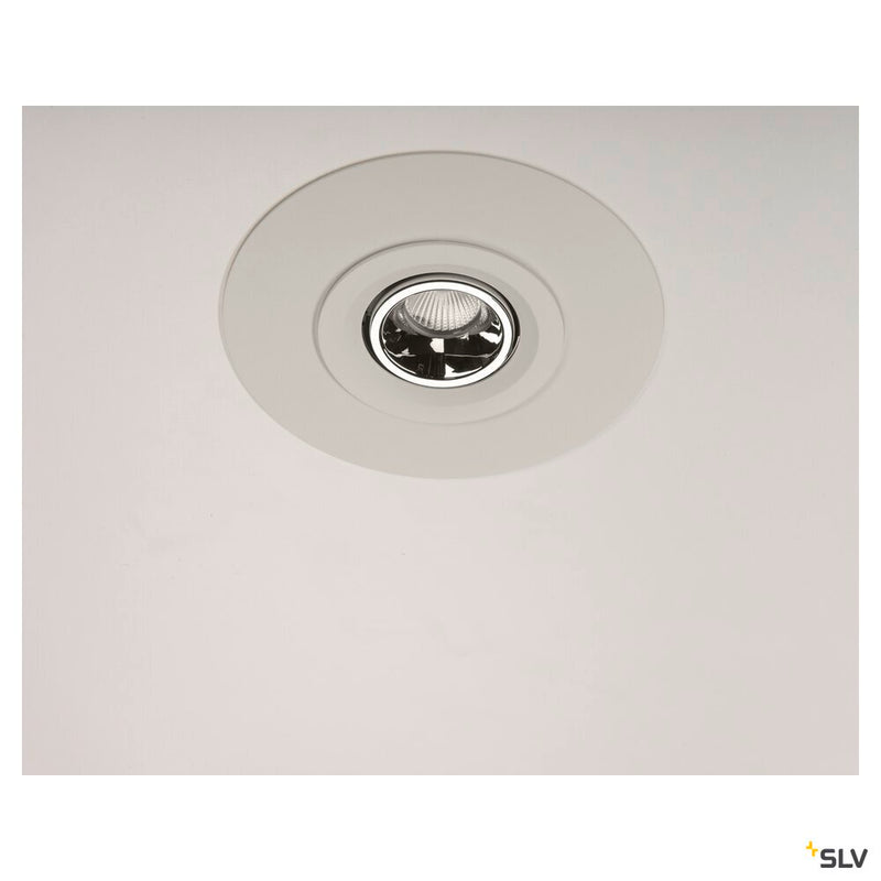 NUMINOS GIMBLE M, white / chrome recessed ceiling light, 3000K 40°