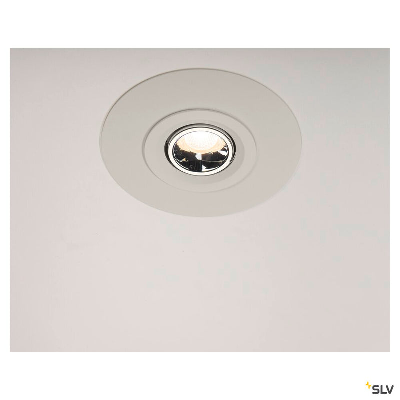 NUMINOS GIMBLE M, white / chrome recessed ceiling light, 3000K 40°
