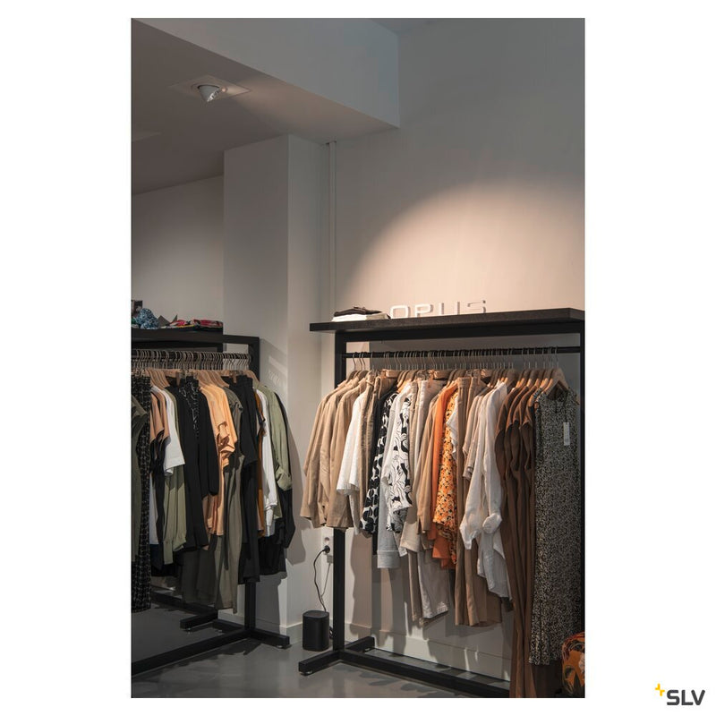 NUMINOS GIMBLE M, white / chrome recessed ceiling light, 3000K 40°