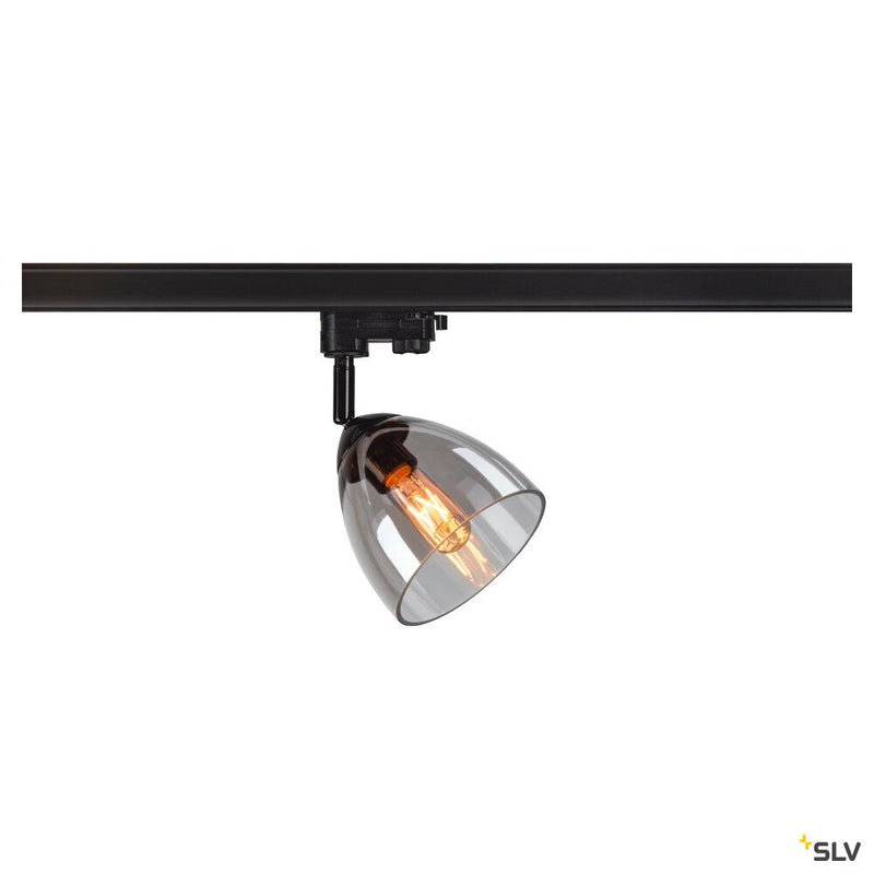 PARA CONE GL GU10, bamboo / transparent 3-phase spot