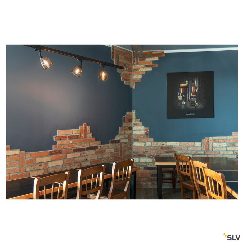 PARA CONE GL GU10, bamboo / transparent 3-phase spot