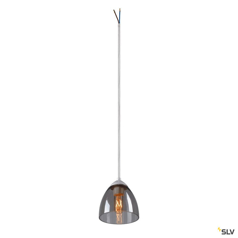 PARA CONE GL GU10, white / transparent pendant light