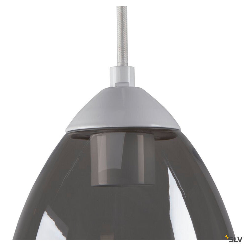 PARA CONE GL GU10, white / transparent pendant light