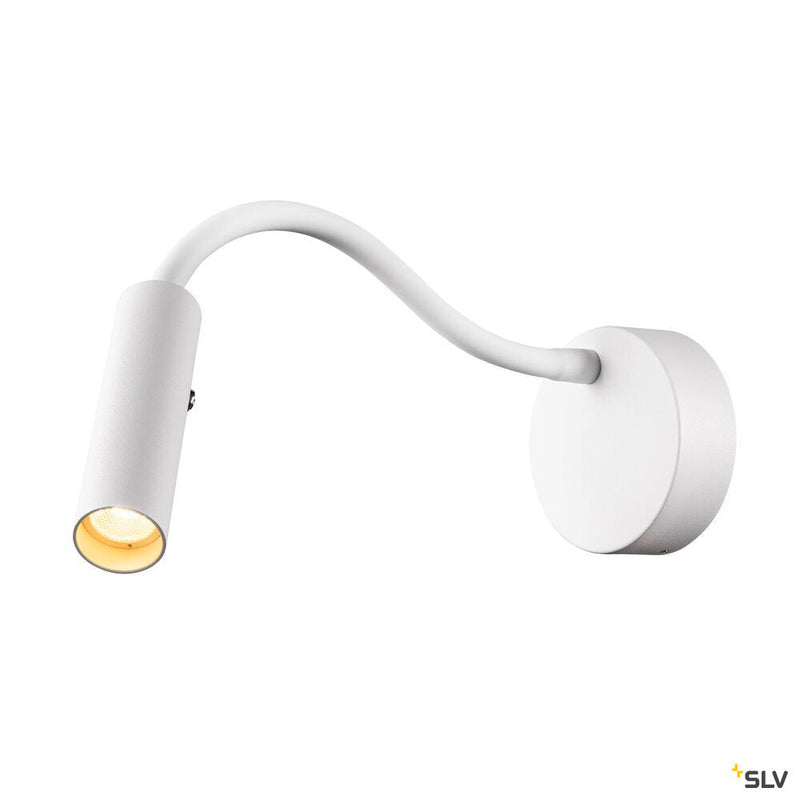 KARPO GOOSE, white wall-mounted light, 5.8W 3000K 40°
