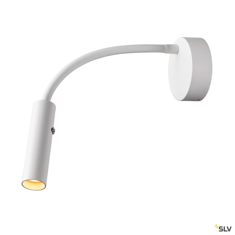KARPO GOOSE, white wall-mounted light, 5.8W 3000K 40°
