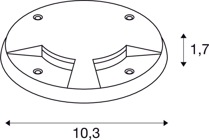 SMALL PLOT, anthracite 2-slot cover