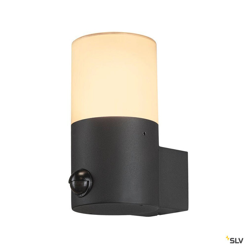GRAFIT E27 round Sensor, anthracite wall-mounted light
