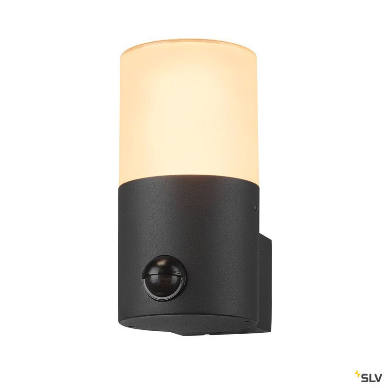 GRAFIT E27 round Sensor, anthracite wall-mounted light