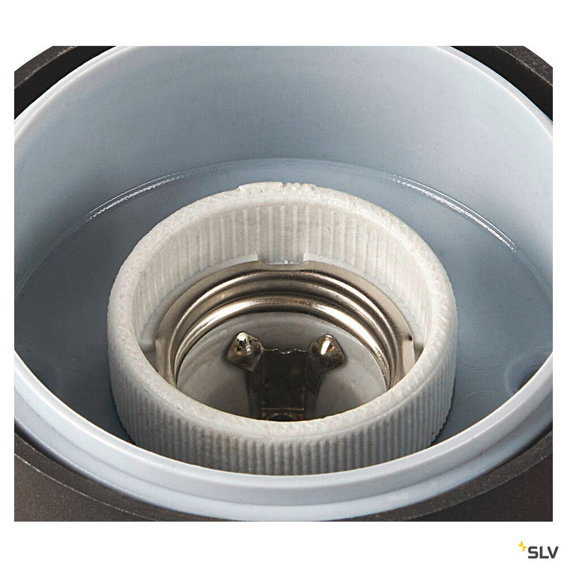 GRAFIT E27 round Sensor, anthracite wall-mounted light