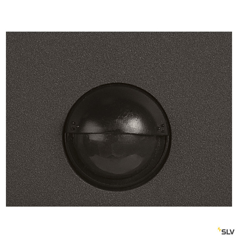 GRAFIT E27 square Sensor, anthracite wall-mounted light