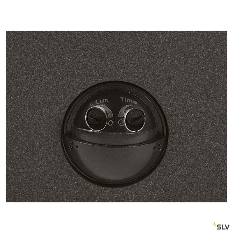 GRAFIT E27 square Sensor, anthracite wall-mounted light