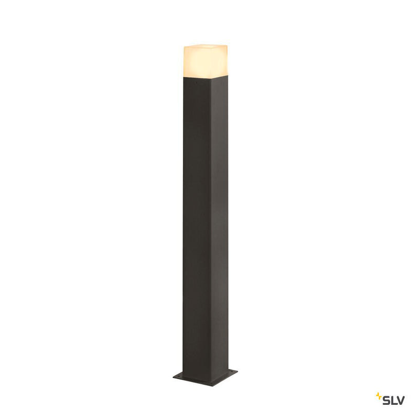 GRAFIT E27 90 Pole square, anthracite free-standing lamp