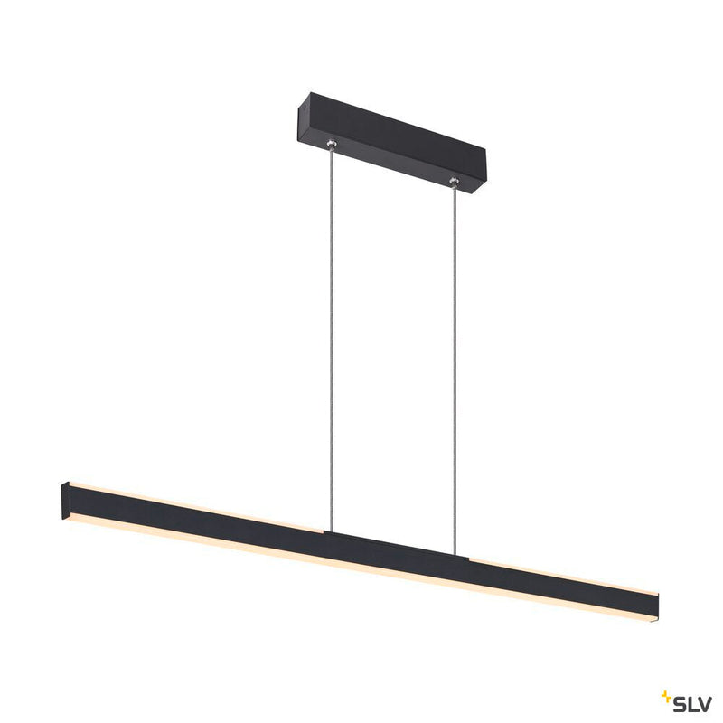ONE LINEAR 100 PHASE up/down, black pendant light, 24W 2700/3000K