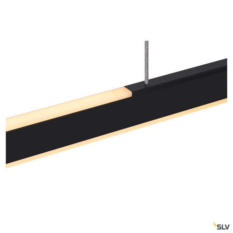 ONE LINEAR 100 PHASE up/down, black pendant light, 24W 2700/3000K