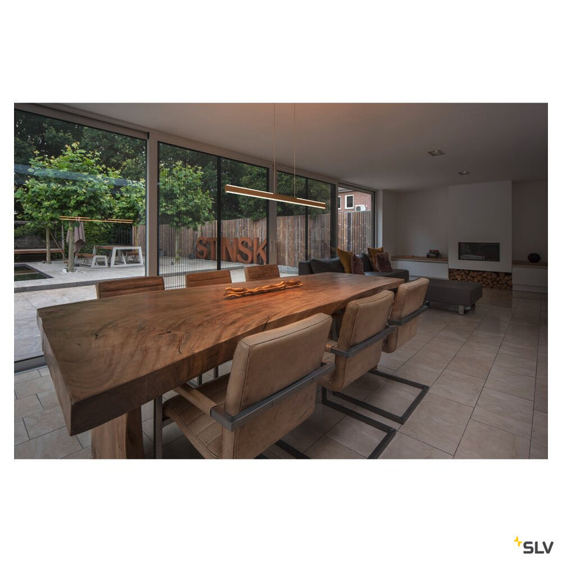 ONE LINEAR 100 PHASE up/down, brass pendant light, 24W 2700/3000K