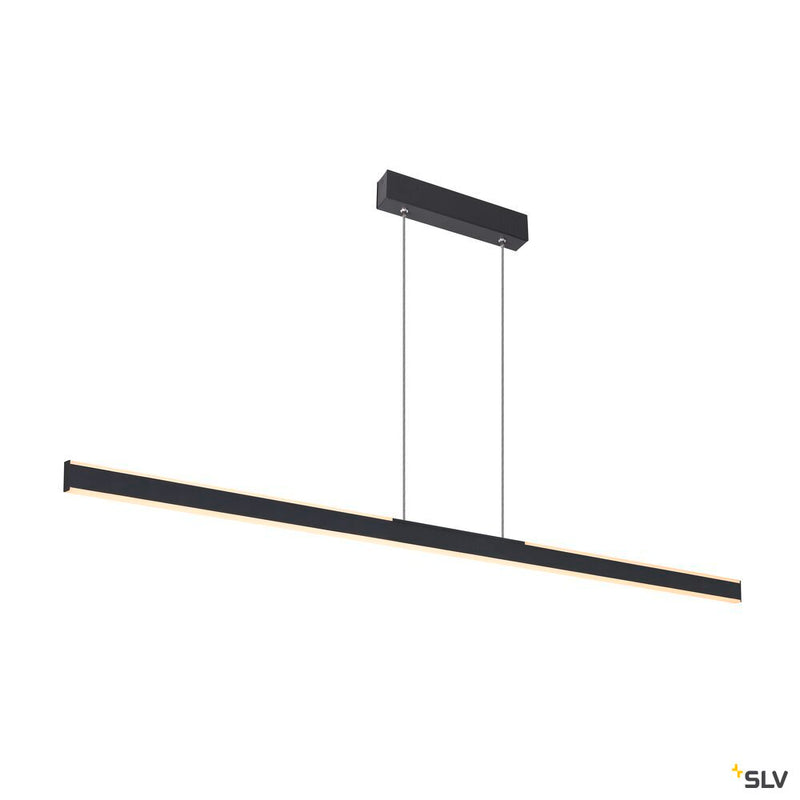 ONE LINEAR 140 PHASE up/down, black pendant light, 35W 2700/3000K