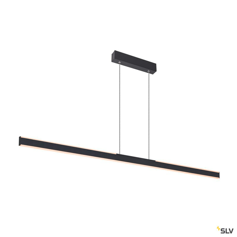ONE LINEAR 140 PHASE up/down, black pendant light, 35W 2700/3000K