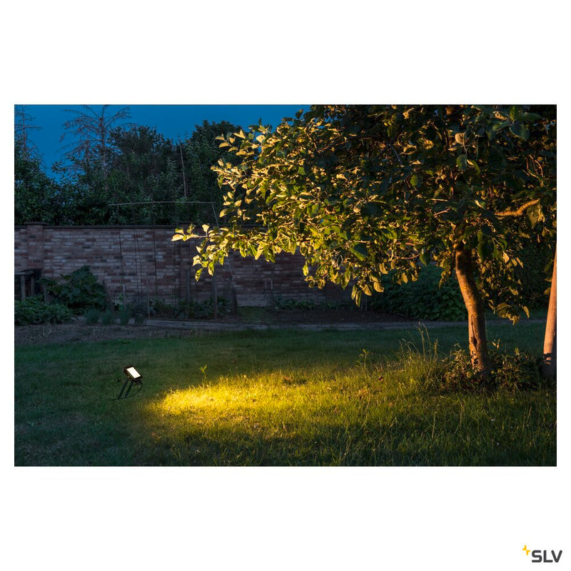 FLOODI M, anthracite / transparent wall and ceiling-mounted light, 30W 3000K 100°