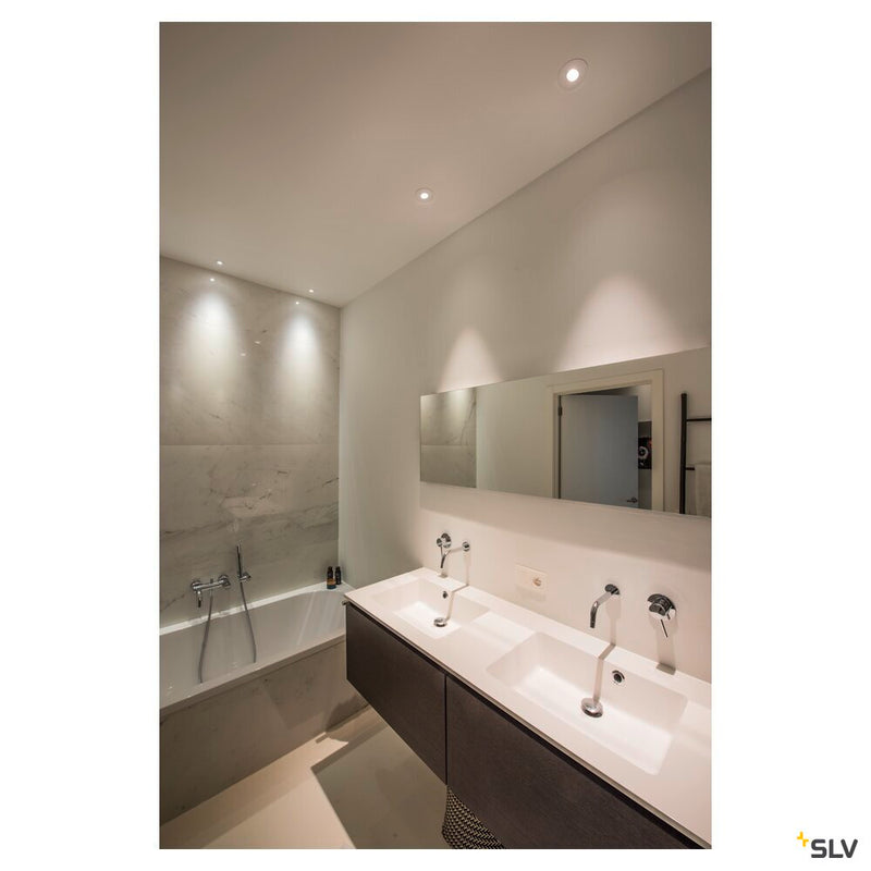 H-LIGHT 1, recessed fitting, LED, 2700K, round, white, 20°, 11,5W, incl. driver, clip spring